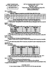 Đề thi học sinh giỏi cấp tỉnh Địa lí lớp 9 (Có đáp án) - Năm học 2015-2016 - Sở GD & ĐT Bắc Ninh